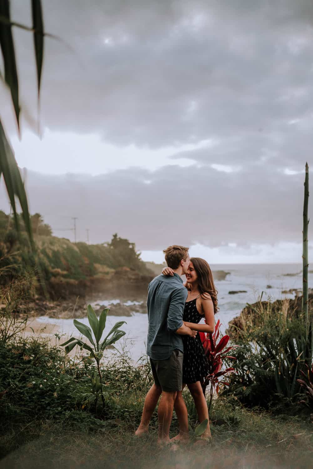 Engagement session on Oahu Hawaii at Waikiki Beach