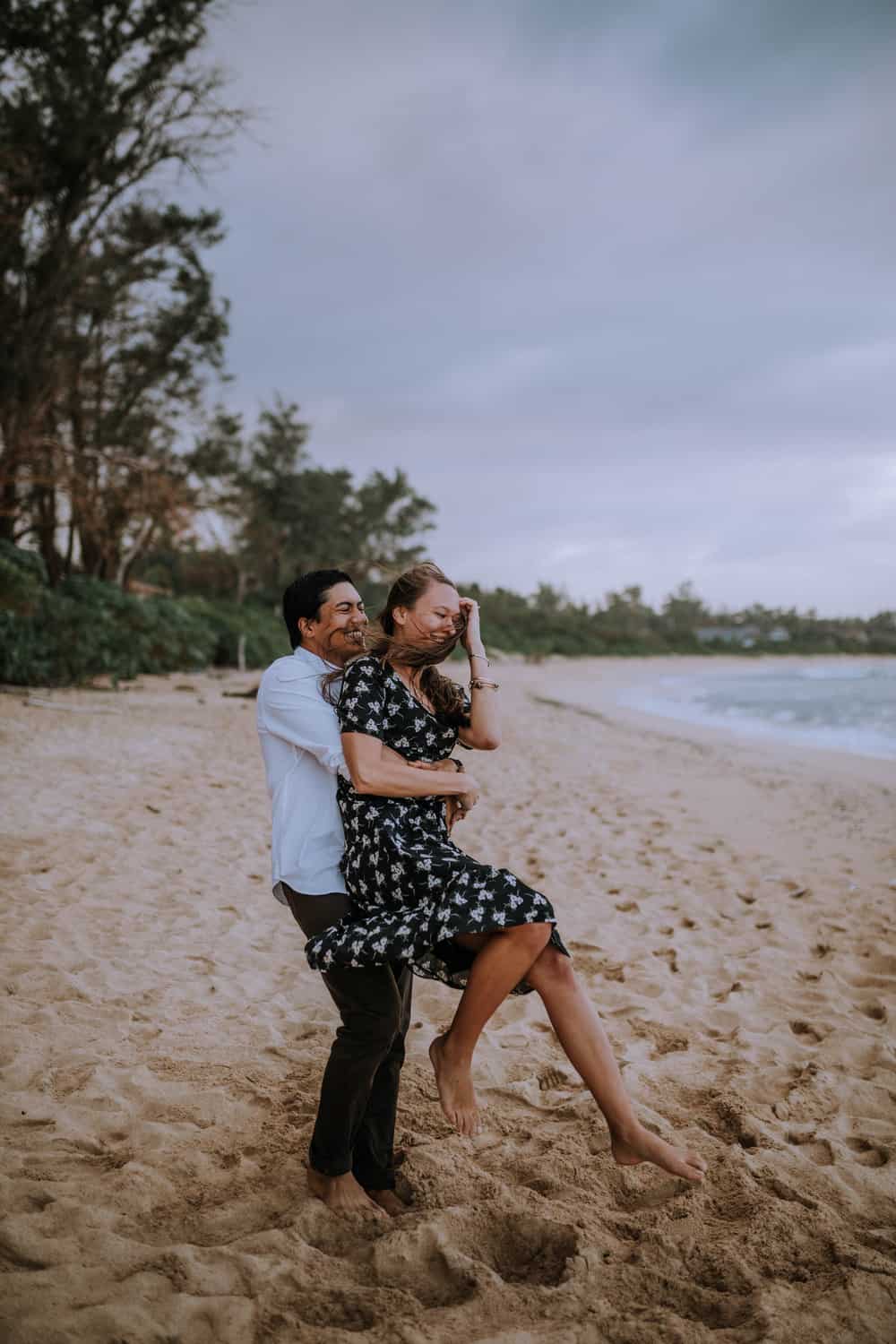 hawaii adventurous bridal session photographer
