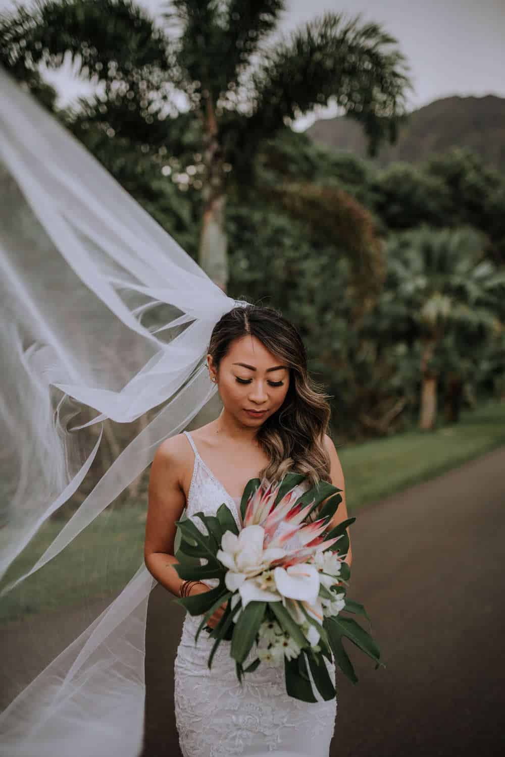 Bridal Hair and make-up and florals inspiration Oahu, Hawaii