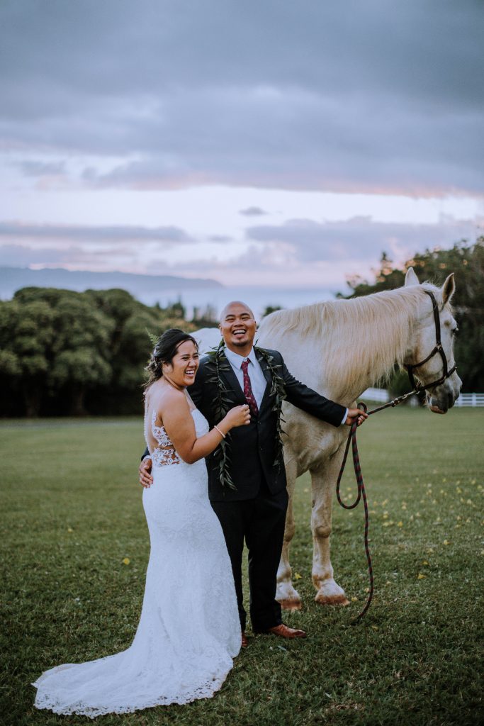Bride and groom wedding day portraits
