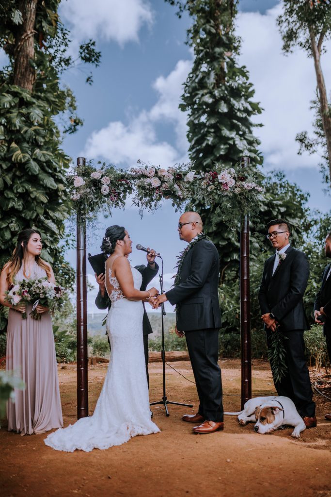 Sunset Ranch wedding ceremony