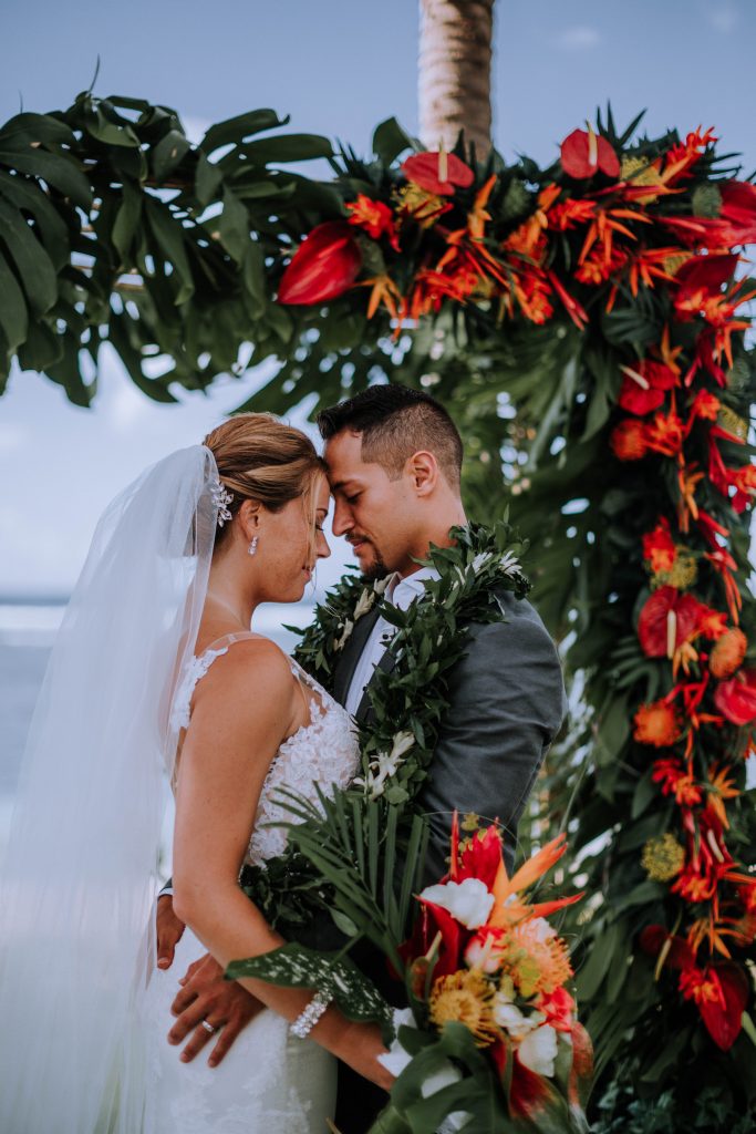 bride and groom wedding day portraist