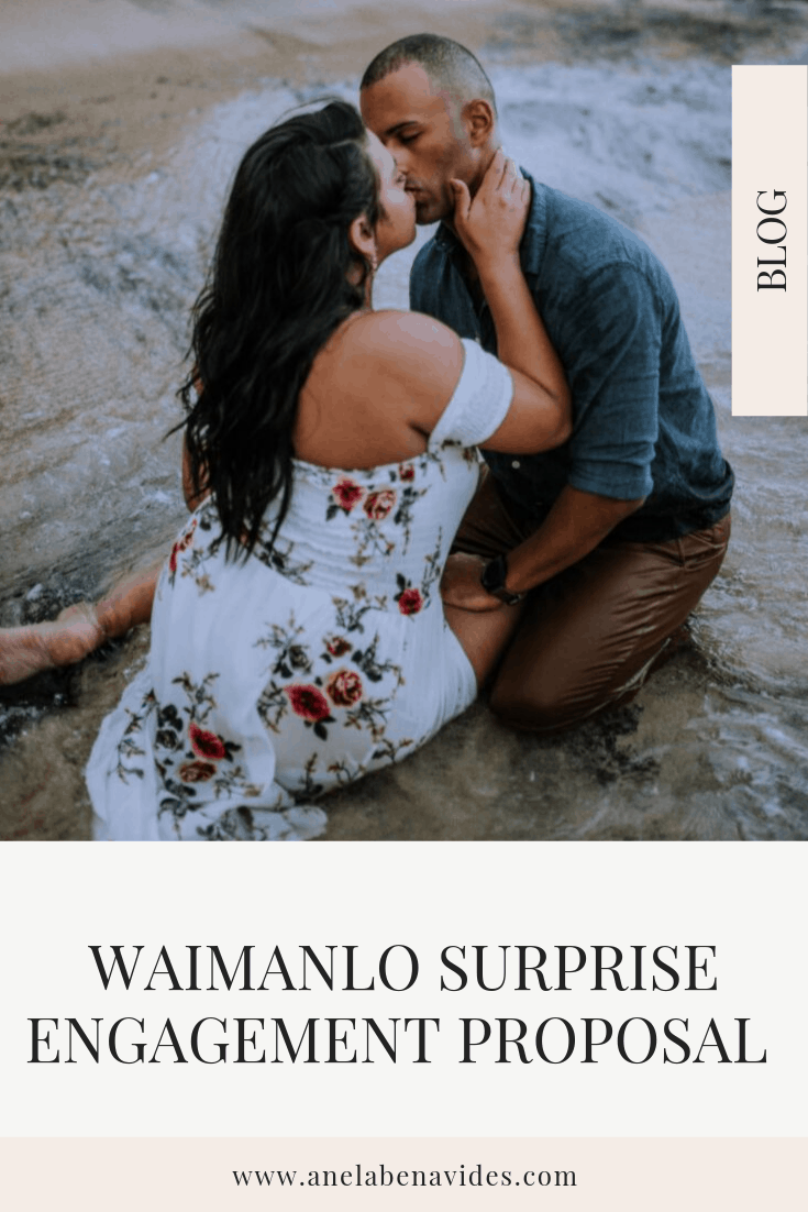 Waimanlo, Hawaii Surprise Engagement Proposal by anela benavides photography | posing ideas and outfit inspiration