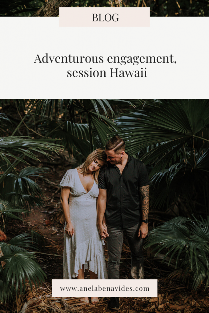 Adventurous engagement session Hawaii