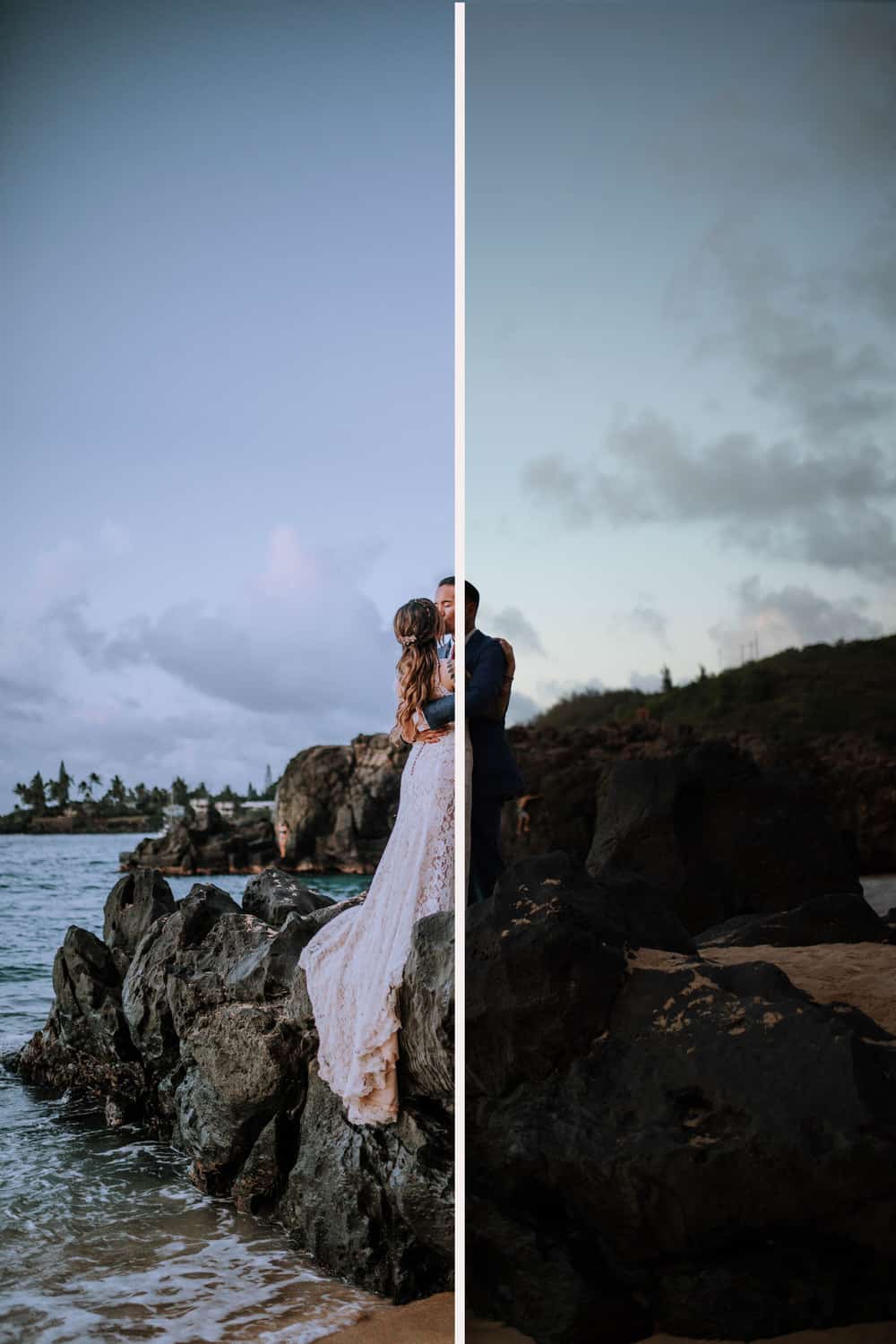 5 tips on how to get best use out of your presets by Anela Benavides, Hawaii wedding and engagement photographer. This blog post includes editing tips, Lightroom presets, moody presets, moody Lightroom presets, tips for photographers, and photography inspiration. #photography #photographytips #lightroom #presets #lightroompresets